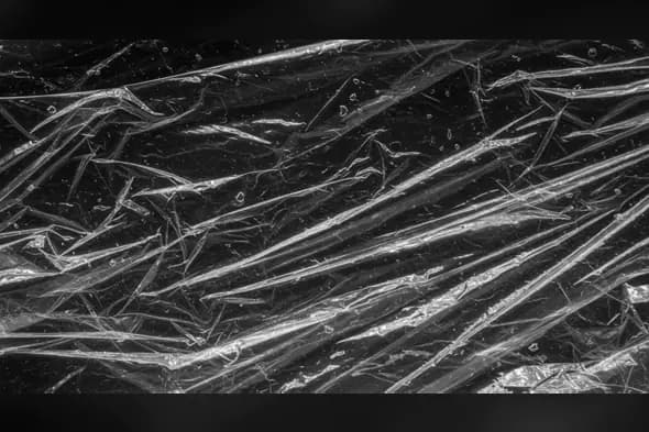Transparent Wrinkled Plastic Texture