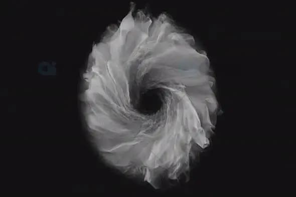 Abstract Smoke Spiral Loop Animation