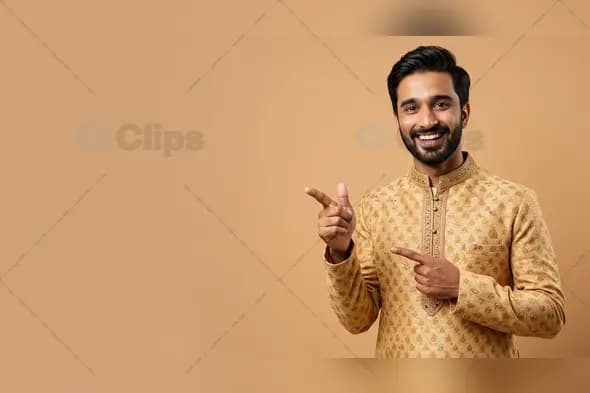 Welcoming Gentleman in Classic Indian Ensemble