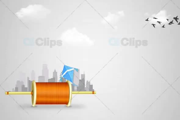 Urban Kite Festival Animation Background