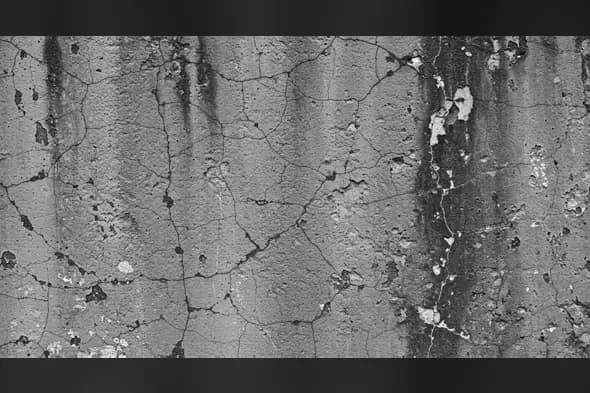 Cracked Weathered Wall Texture in Grayscale for Grunge Backgrounds