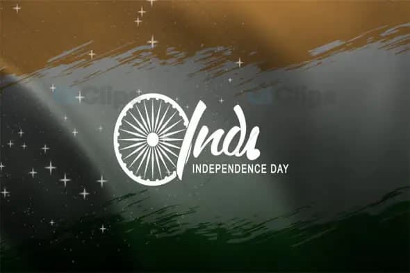 Modern Indian Independence Day Flag Animation