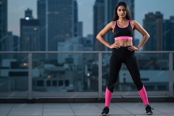 Urban Fitness: Rooftop Workout Stance