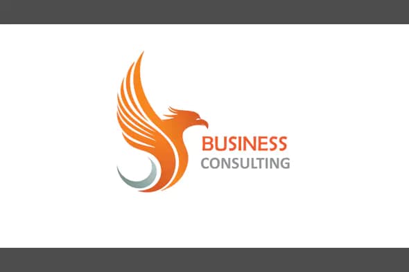 Rising Phoenix Bird Logo for Business Consulting and Corporate Branding