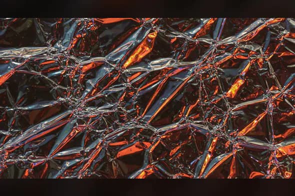 Colorful Metallic Crinkled Foil Texture