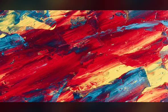Bold Acrylic Brush Multicolor Abstract Background