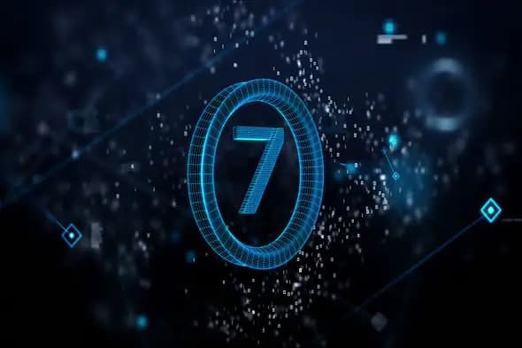 Futuristic Digital Countdown Animation - 7