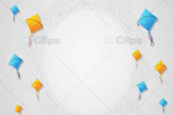 Minimalist Kite Festival Frame Animation
