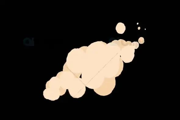 Cartoon Smoke Puff Transition Effect