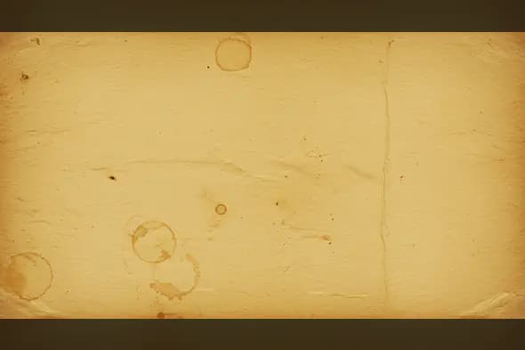 Old Vintage Paper Texture with Soft Coffee Ring Stains