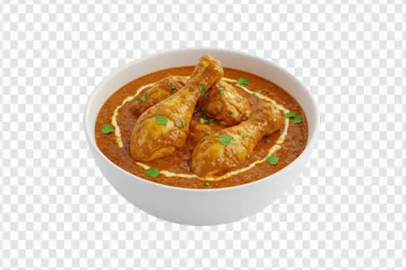 Rich Indian Chicken Curry PNG for Restaurant Menus & Food Marketing