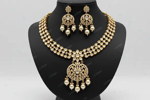 Opulent Kundan Bridal Jewelry Set