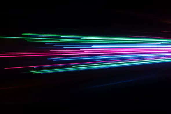 Neon Speed Light Trails Background