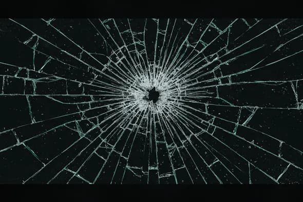 Shattered Glass Hole Texture for Thriller & Action Themes