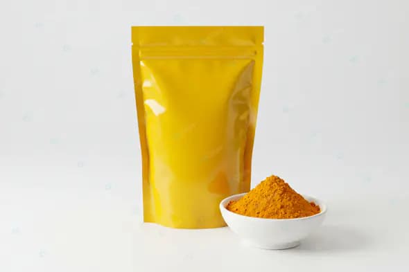 Vibrant Turmeric Packaging Display