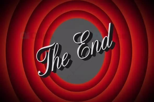 Classic "The End" Retro Animation