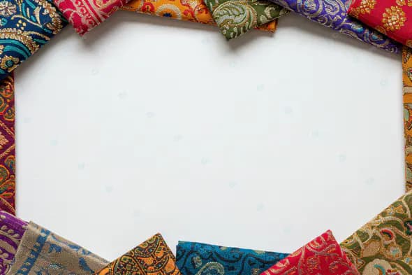 Vibrant Indian Fabric Frame