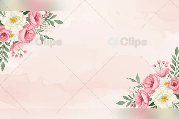 Pastel Pink Floral Background