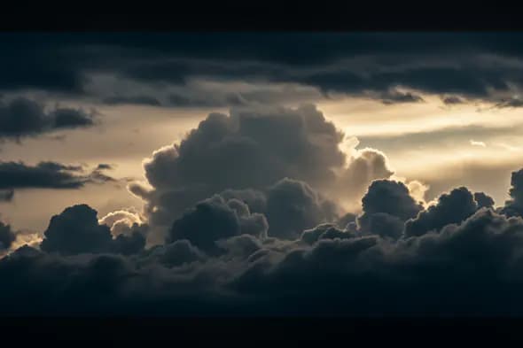 Moody Sunset Cloud Texture with Dramatic Lighting