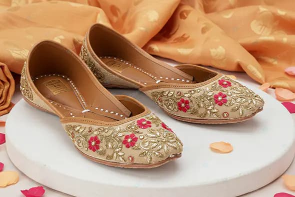 Opulent Embroidered Juttis