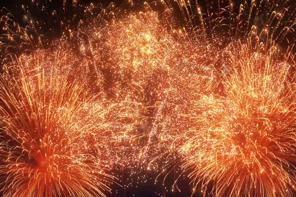 Vibrant Fireworks Celebration Animation