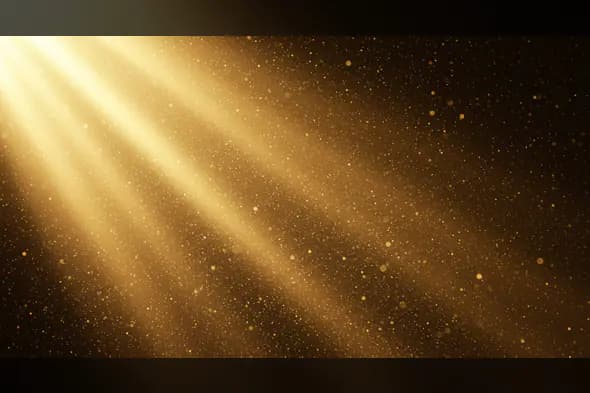 Warm Golden Rays with Floating Dust Particles Texture