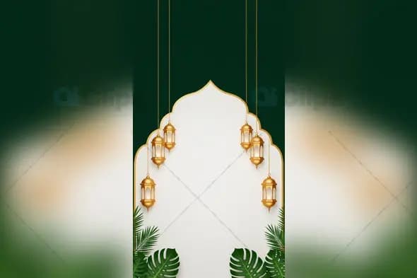 Islamic Festive Lantern Background
