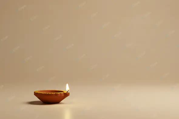 Minimalist Diya Flame