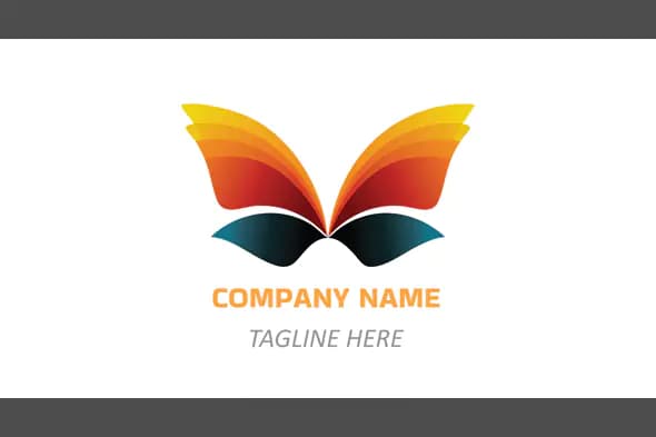Colorful Abstract Butterfly Logo for Creative, Wellness, or Lifestyle Brands