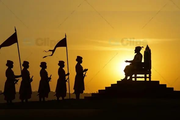 Chhatrapati Shivaji Maharaj  Royal Darbar Silhouette at Sunset