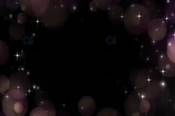 Sparkling Bokeh Border with Twinkling Lights