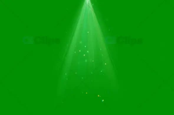 Green Screen Spotlight with Glitter Particle Effects