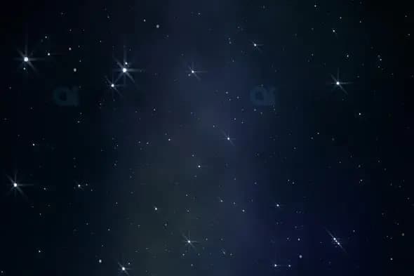 Sparkling Starry Night Sky Animation