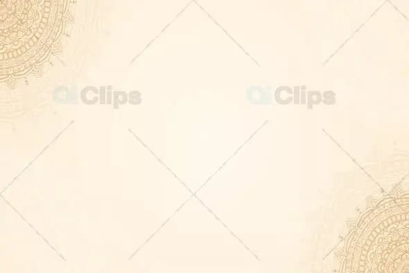 Ethereal Cream and Gold Mandala Background Animation