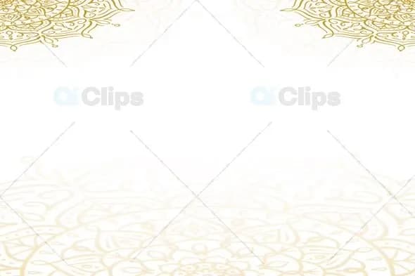 White and Gold Mandala Minimalist Background Animation
