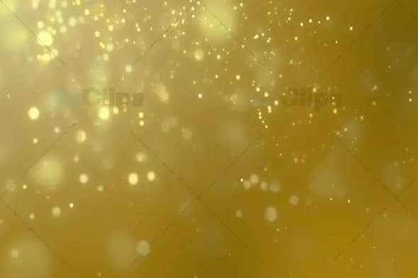 Golden Glitter Particles Floating Background