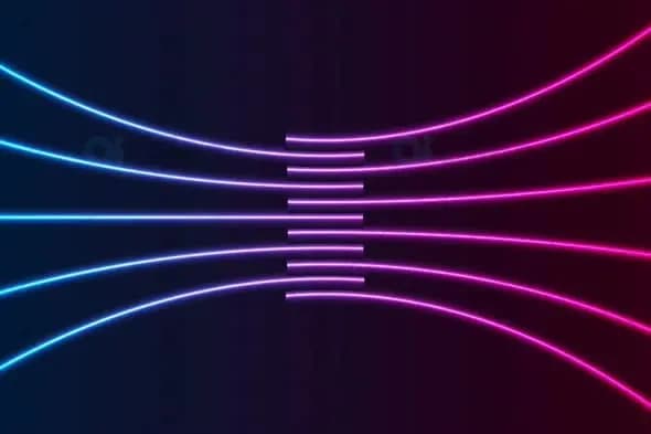 Neon Glow Lines Animation with Vibrant Gradient Background