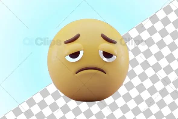 Disappointed Face 3D Emoji