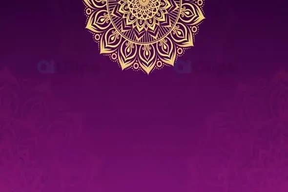 Luxurious Purple and Gold Mandala Background Animation