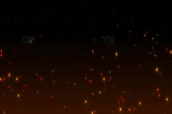 Floating Fire Sparks Animation with Warm Ember Glow