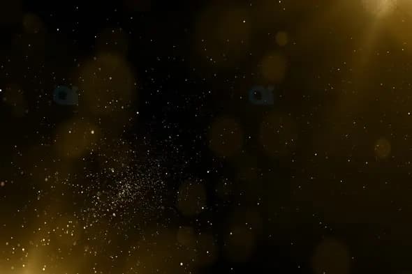 Luxurious Golden Dust Particle Background