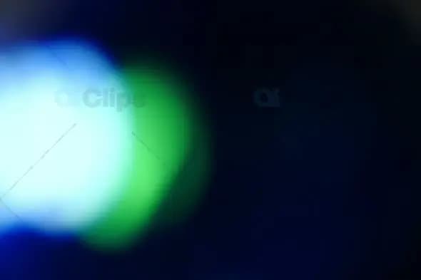 Vibrant Blue and Green Bokeh Light Effect