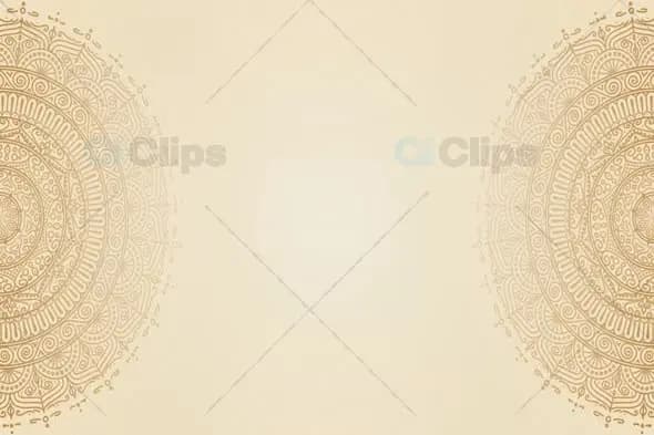 Minimalistic Golden Mandala Background Animation