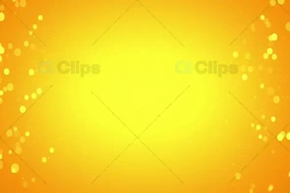 Golden Yellow Bokeh Light Particle Background