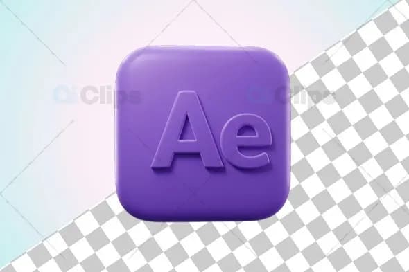 3D After Effects Matte Icon