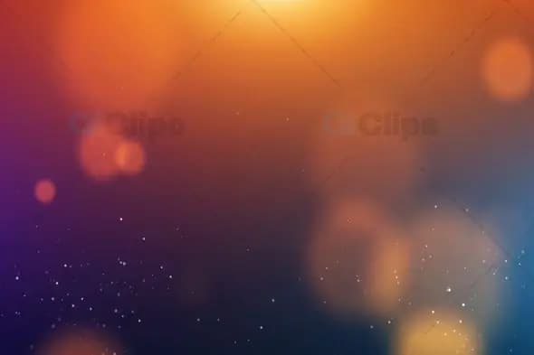 Warm Bokeh Light Overlay with Particles