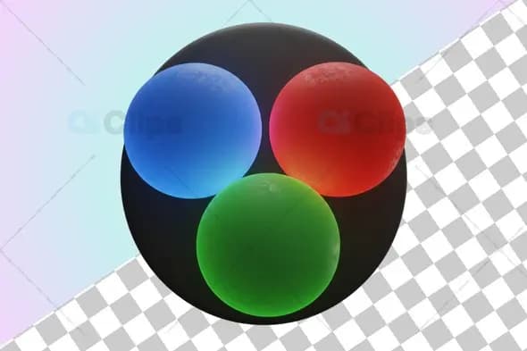 3D RGB Color Wheel Icon