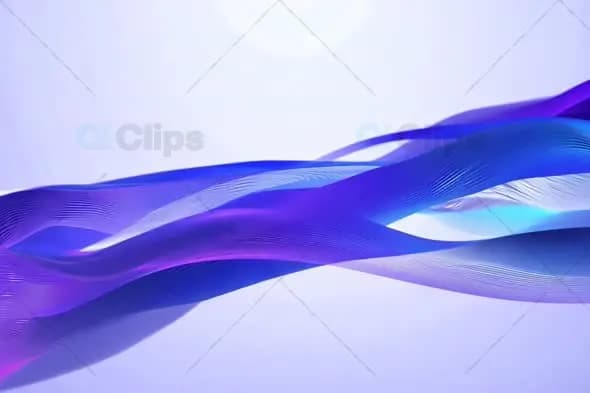 Flowing Purple and Blue Abstract Waves Background Animation