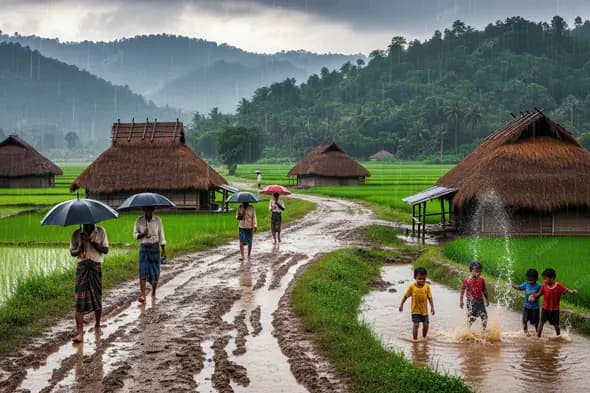 Monsoon Village Life