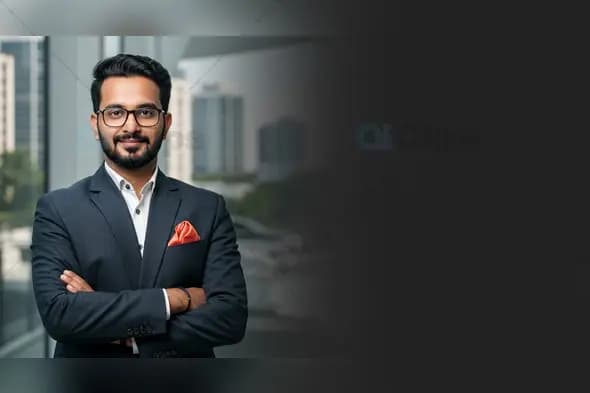 Professional Businessman Portrait with Dark Background